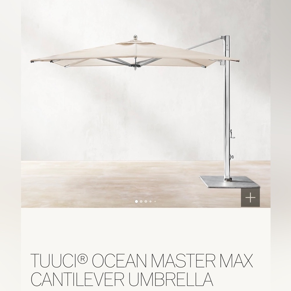 Restoration Hardware TUUCI OCEAN MASTER MAX CANTILEVER UMBRELLA COVERS $375